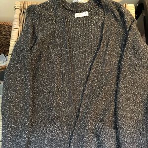 Dark and white colored cardigan